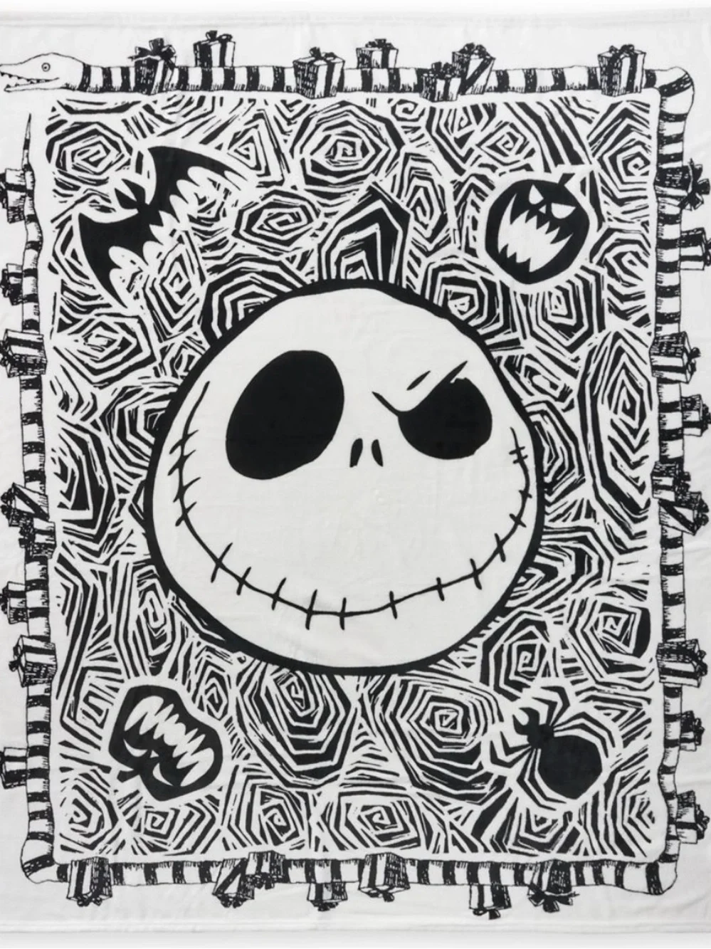 Disney Park - Throw Blanket - Nightmare Before Christmas Jack Face